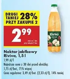 Biedronka Nektar jabłkowy Riviva oferta