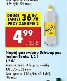 Biedronka Napój indian tonic Schweppes oferta