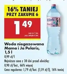 Biedronka Woda niegazowana Polaris Mama I Ja oferta