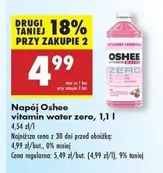 Biedronka Napój witaminy i minerały Oshee Vitamin Water Zero oferta