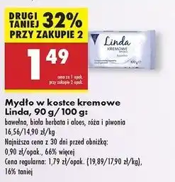 Biedronka Mydło róża i peonia Linda oferta