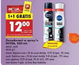 Biedronka Antyperspirant fresh Nivea Men Invisible Black & White oferta