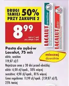 Biedronka Pasta do zębów Lacalut Extra Sensitive oferta