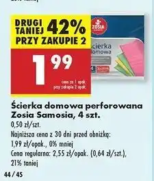 Biedronka Ściereczki domowe perforowane Zosia Samosia oferta