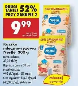 Biedronka Kaszka mleczno-ryżowa truskawka Nestle oferta