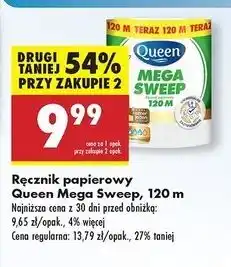 Biedronka Ręcznik kuchenny mega sweep 100 m Queen oferta