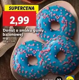 Lidl Donut o smaku gumy balonowej Cukiernia Lidla oferta