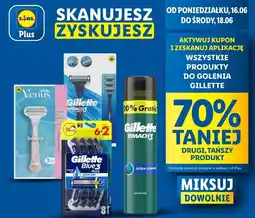 Lidl Żel do golenia extra comfort Gillette Mach3 oferta