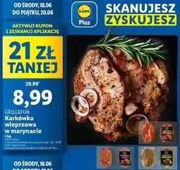 Lidl Karkówka wieprzowa w marynacie czarny czosnek Grill And Fun oferta