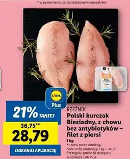 Lidl Filet z piersi kurczaka biesiadnego Rzeźnik Codzienna Dostawa oferta