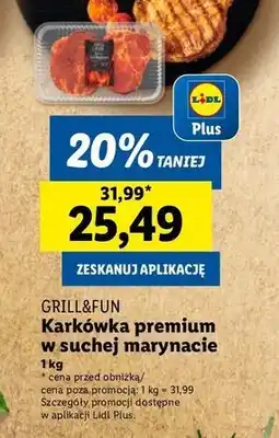 Lidl Karkówka premium w marynacie paprykowej Grill And Fun oferta