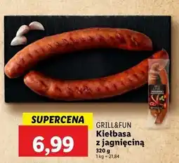 Lidl Kiełbasa z jagnięciną Grill And Fun oferta
