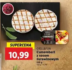 Lidl Ser camembert z sosem żurawinowym Grill And Fun oferta