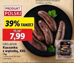 Lidl Kaszanka z wątróbką Grill And Fun oferta
