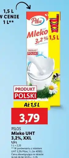 Lidl Mleko 3.2% Pilos oferta