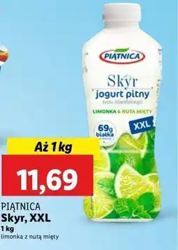Lidl Jogurt pitny limonka & nuta mięty Piątnica Skyr oferta