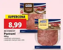 Lidl Pastrami wołowe z papryczką chili Mcennedy oferta