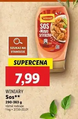 Lidl Sos mayo sriracha Winiary oferta