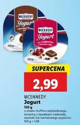 Lidl Jogurt amerykański toffee-popcorn Mcennedy oferta