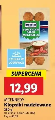 Lidl Klopsiki nadziewane bekon i bbq Mcennedy oferta