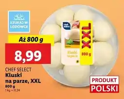 Lidl Kluski na parze Chef Select oferta