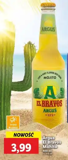 Lidl Piwo o smaku mohito Argus El Bravos oferta