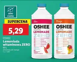 Lidl Lemoniada arbuz Oshee Vitamin Lemonade Zero oferta