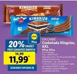 Lidl Czekolada peanut caramel Fin Carre oferta