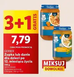Lidl Obiadek warzywa z kurczakiem i kaszą Gerber Junior oferta