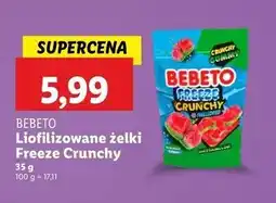 Lidl Żelki crunchy watermelon gummies Bebeto oferta