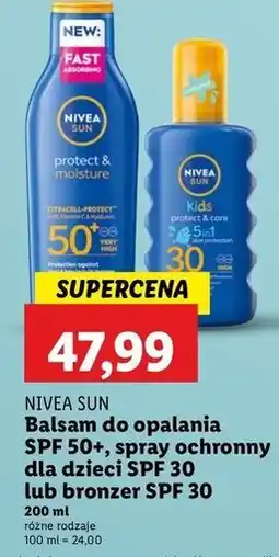 Lidl Nawilżający spray ochronny na słońce spf 30 Nivea Sun Kids oferta
