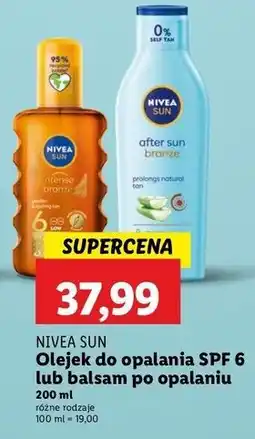 Lidl Balsam po opalaniu Nivea Sun After Bronze oferta
