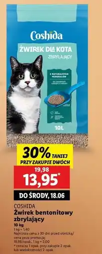 Lidl Żwirek dla kota Coshida oferta