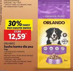 Lidl Karma dla psa nuggetsy wołowiną Orlando oferta
