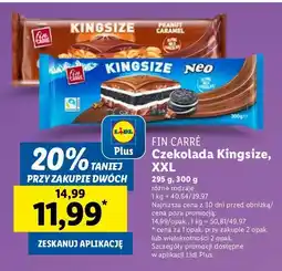 Lidl Czekolada kingsize neo Fin carre oferta