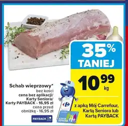 Carrefour Market Schab wieprzowy bez kości 1kg Carrefour Market oferta