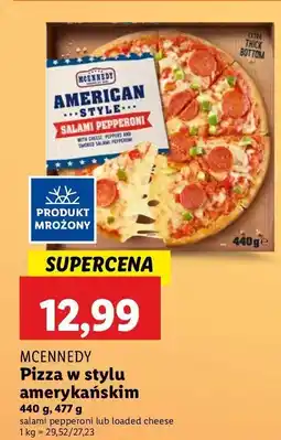 Lidl Pizza salami pepperoni Mcennedy oferta