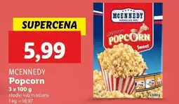 Lidl Popcorn do mikrofalówki słodki Mcennedy oferta