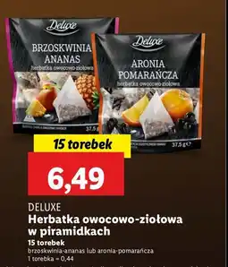 Lidl Herbata brzoskwinia - ananas Deluxe oferta