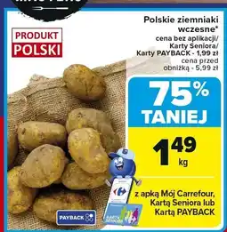 Carrefour Ziemniaki polskie wczesne 1kg Carrefour oferta