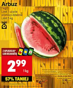 Delikatesy Centrum Arbuz Biedronka oferta