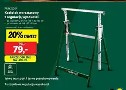 Lidl Koziołek składany z regulacją wysokości Parkside oferta