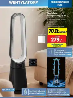 Lidl Wentylator bezłopatkowy 35w Silvercrest oferta
