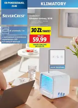 Lidl Klimator przenośny 10 w Silvercrest oferta