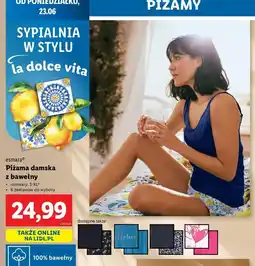 Lidl Piżama damska s-xl Esmara oferta