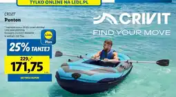 Lidl Ponton 272 x 130 56 cm z wiosłami Crivit oferta