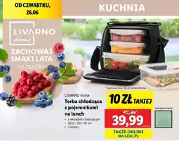 Lidl Torba termiczna z pojemnikami na lunch Livarno Home oferta