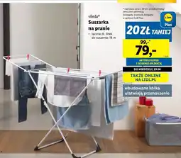 Lidl Suszarka do ubrań 18 m Vileda oferta