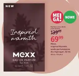 Rossmann Mexx, Inspired Warmth, woda perfumowana dla mężczyzn, 50 ml oferta