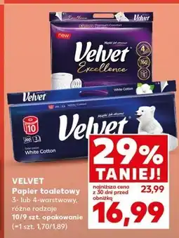 Kaufland Papier toaletowy Velvet oferta